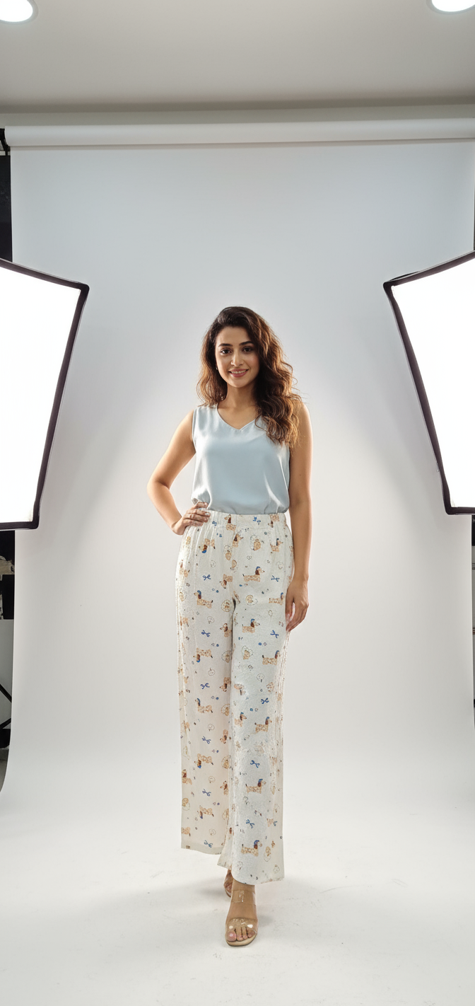 Women's Printed Palazzo Pants