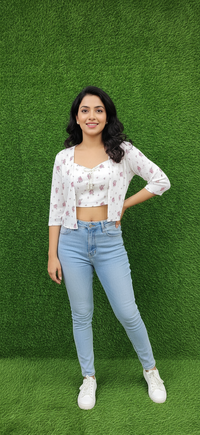 Casual Outing Floral top with floral Shirts